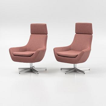 Roger Persson, a pair of 'Happy' armchairs, Swedese, Sweden.