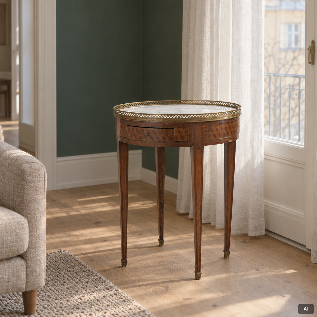 Salon table, Louis XVI style, circa 1900.