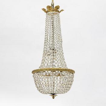 A chandelier, circa 1900.