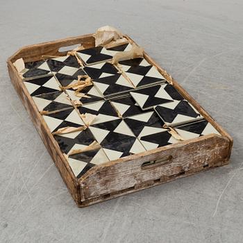 MARIANNE WESTMAN, ca 179 earthenware tiles, Rörstrand 1950's-60's.