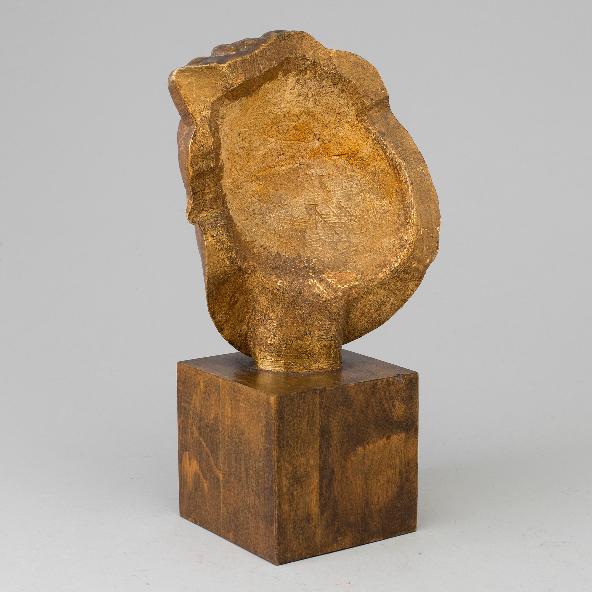 JOHN LUNDQVIST, Skulptur, gips, signerad.