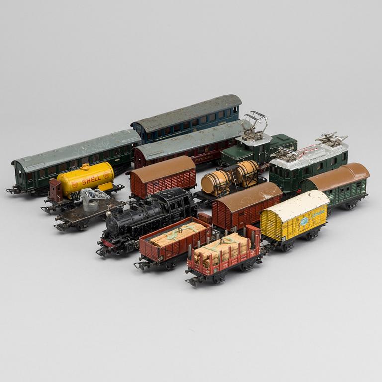 MÄRKLIN, SAMLING LOK OCH VAGNAR, 1940-50-tal.