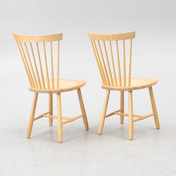 Carl Malmsten, chairs, a pair, "Lilla Åland", Stolab, 2007.