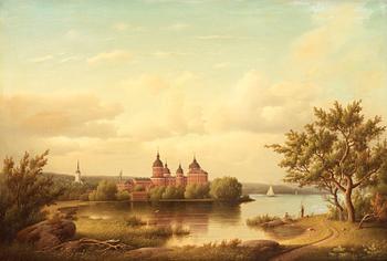 244. Carl Abraham Rothstén, Vy mot Gripsholms slott.