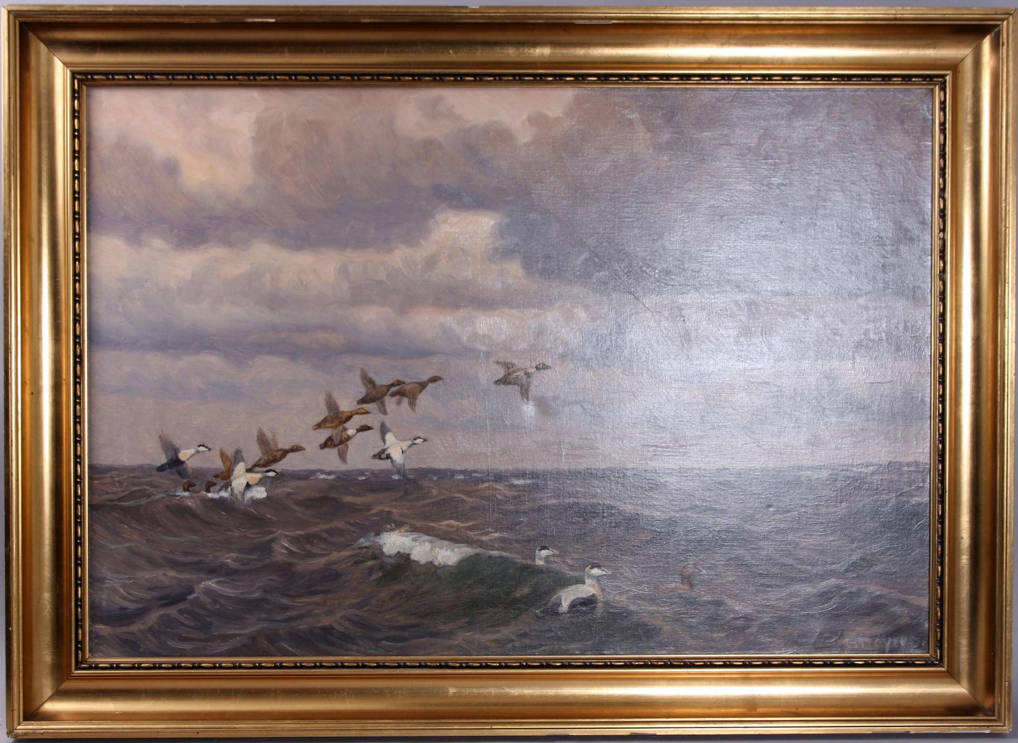 CARL HÖYRUP, olja på duk, sign.