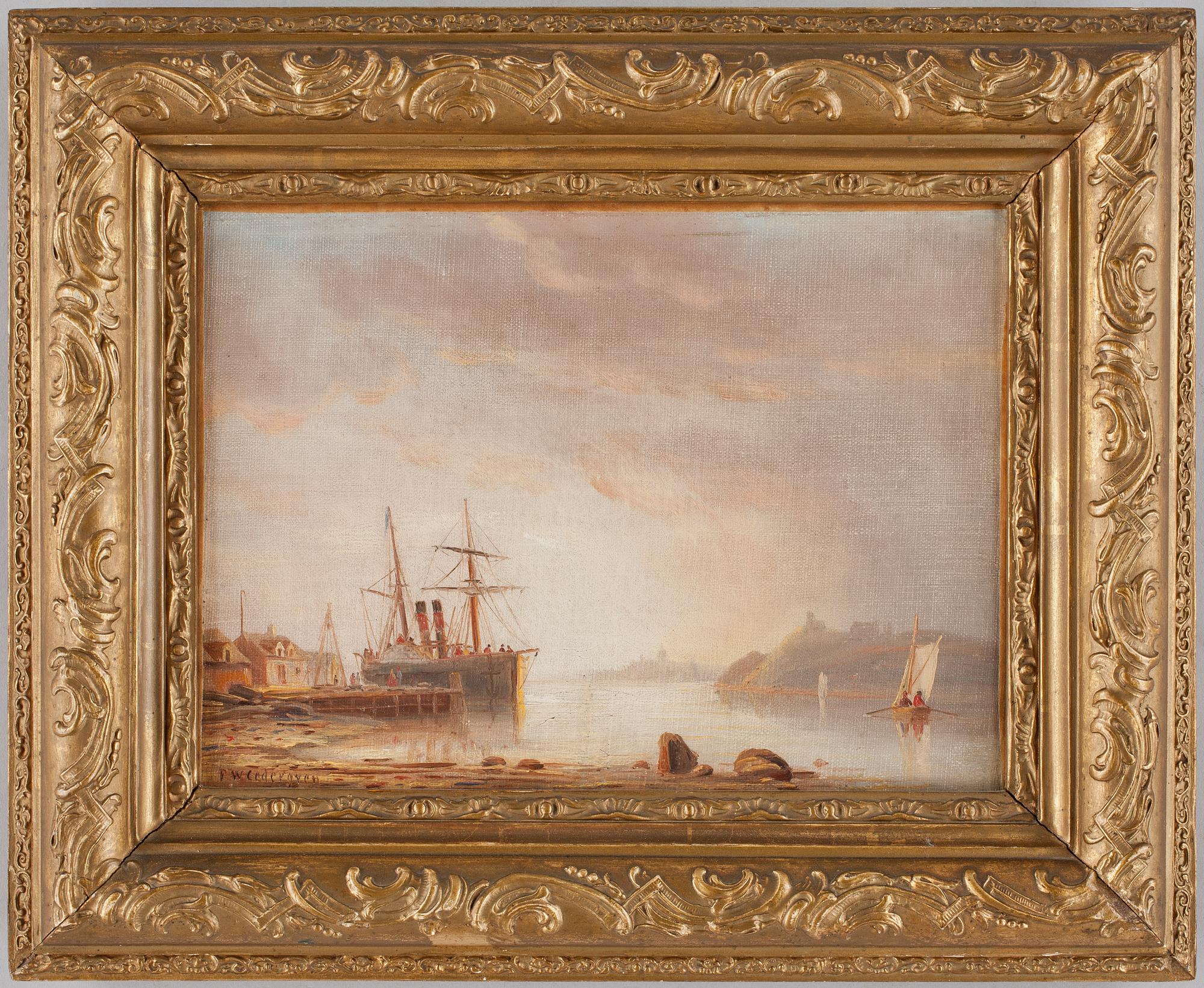 PER WILHELM CEDERGREN, olja på duk. Sign.