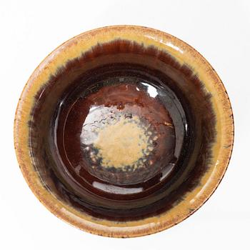 Carl-Harry Stålhane, two stoneware vases and a unique bowl, Designhuset, Lidköping.