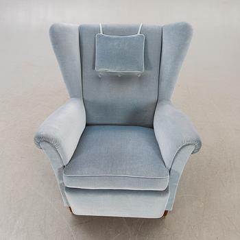 Dux, Armchair / ear flap armchair, 1940s-50s.