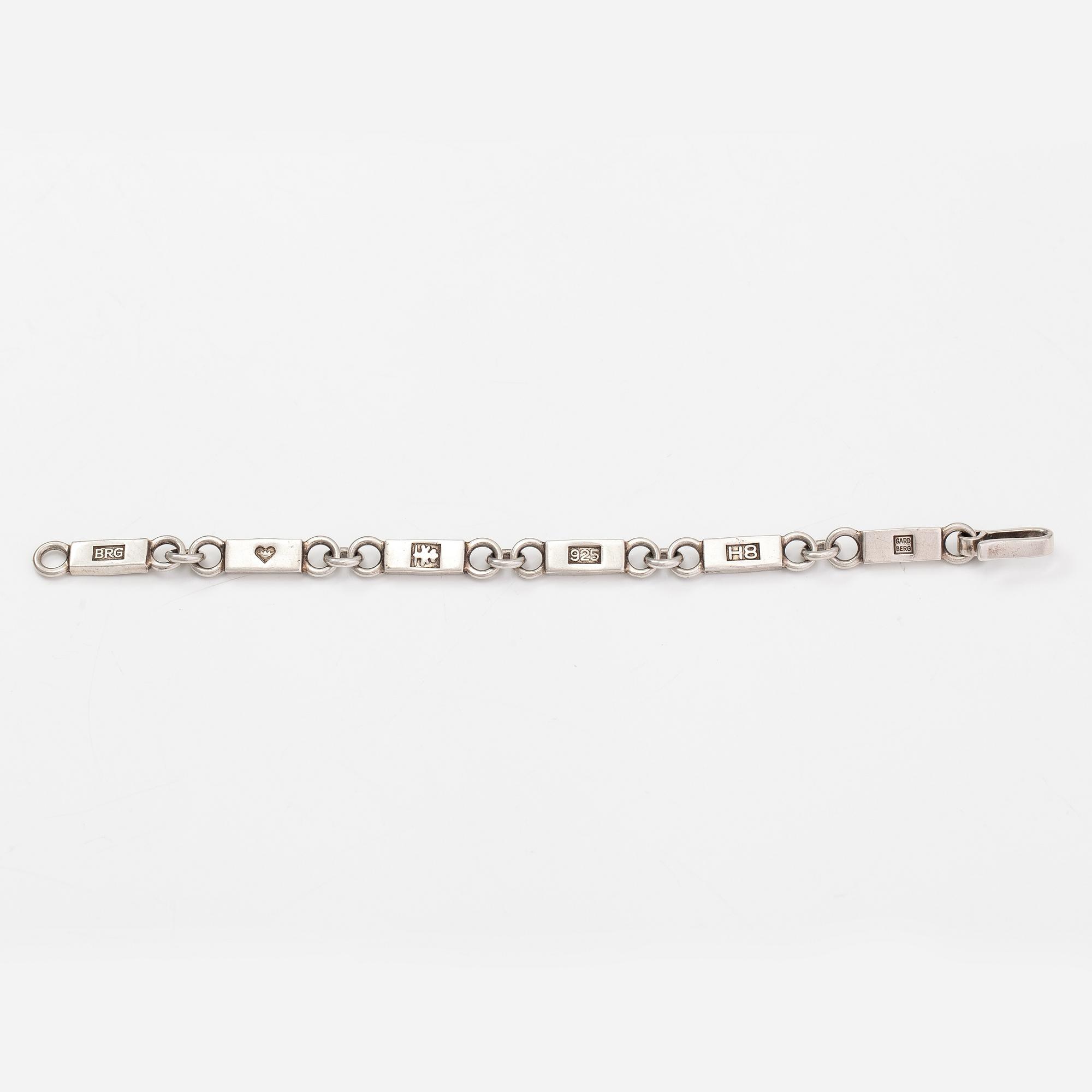 Bertel Gardberg, A sterling silver bracelet. Tammisaari 1985.