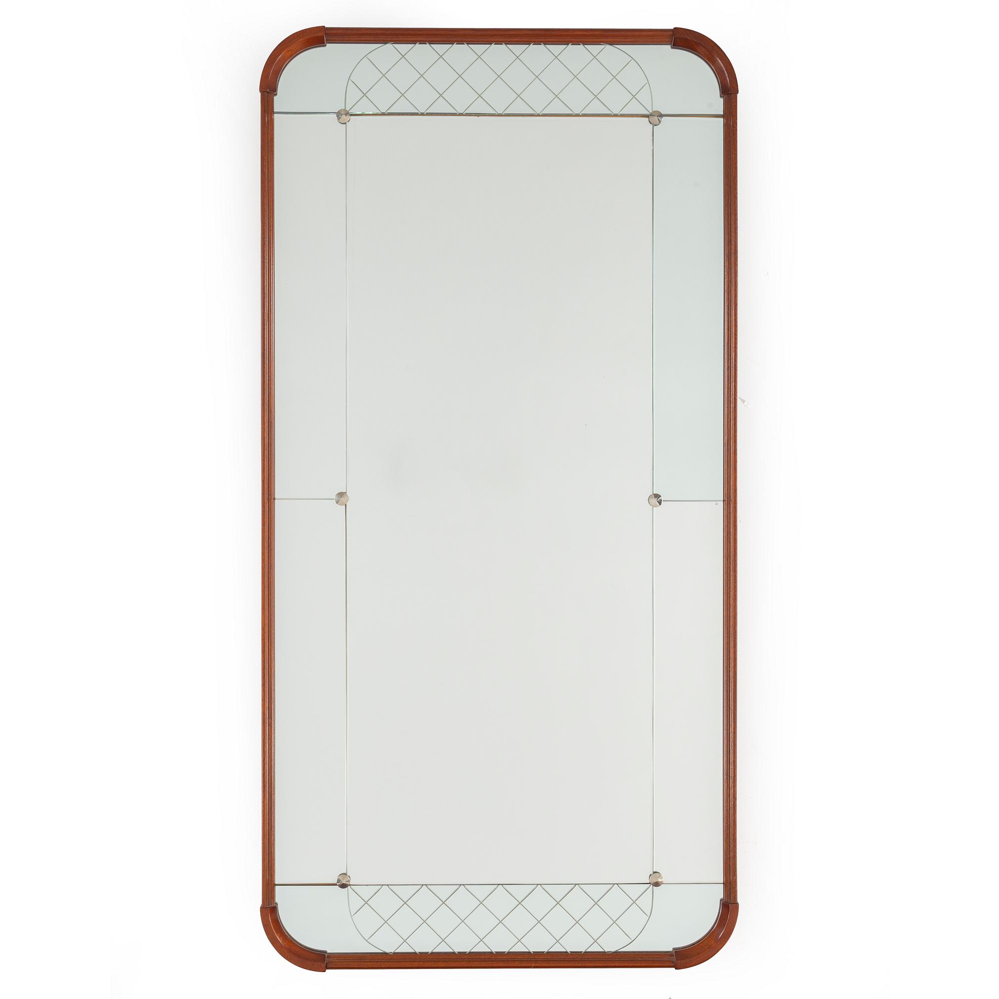 A mirror and table, Glas & Trä, Hovmantorp, 1950s.