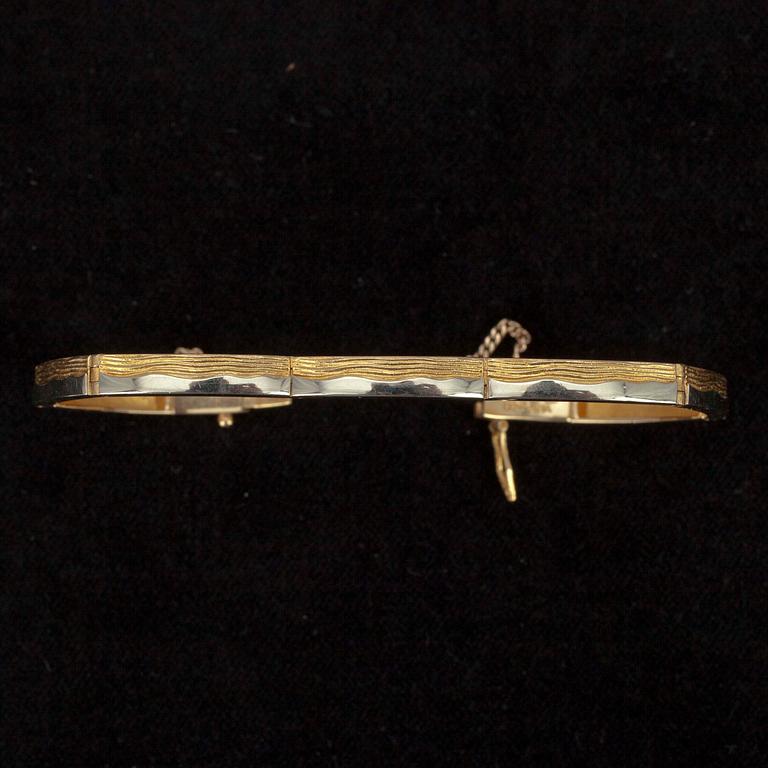 ARMBAND, guld 18K, Björn Weckström, Lapponia. Tot. vikt ca 15,6 gr.