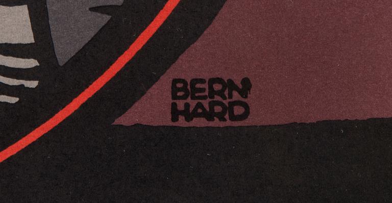 LUCIEN BENHARD, affisch, serigrafi, signerad i bladet BERN HARD.
