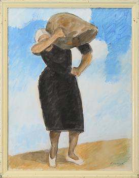 Olle Nyman · OLLE NYMAN, gouache, signerad.