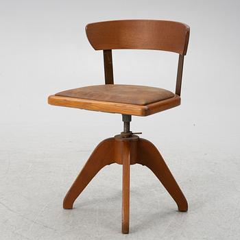 Desk chair, Åtvidaberg, mid-20th century.