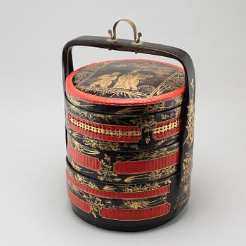 A Chinese food basket, 20th Century.