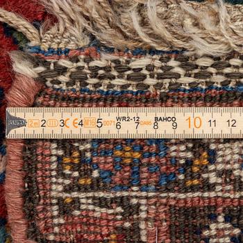 An antique Bidjar carpet, West Persia, c. 352 x 148 cm.