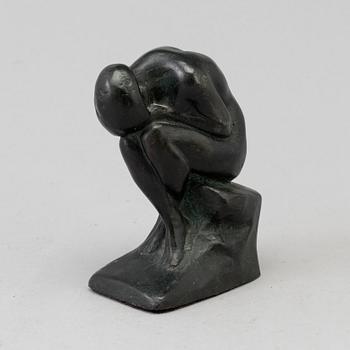 HALVAR FRISENDAHL, skulptur, patinerad metall, signerad.