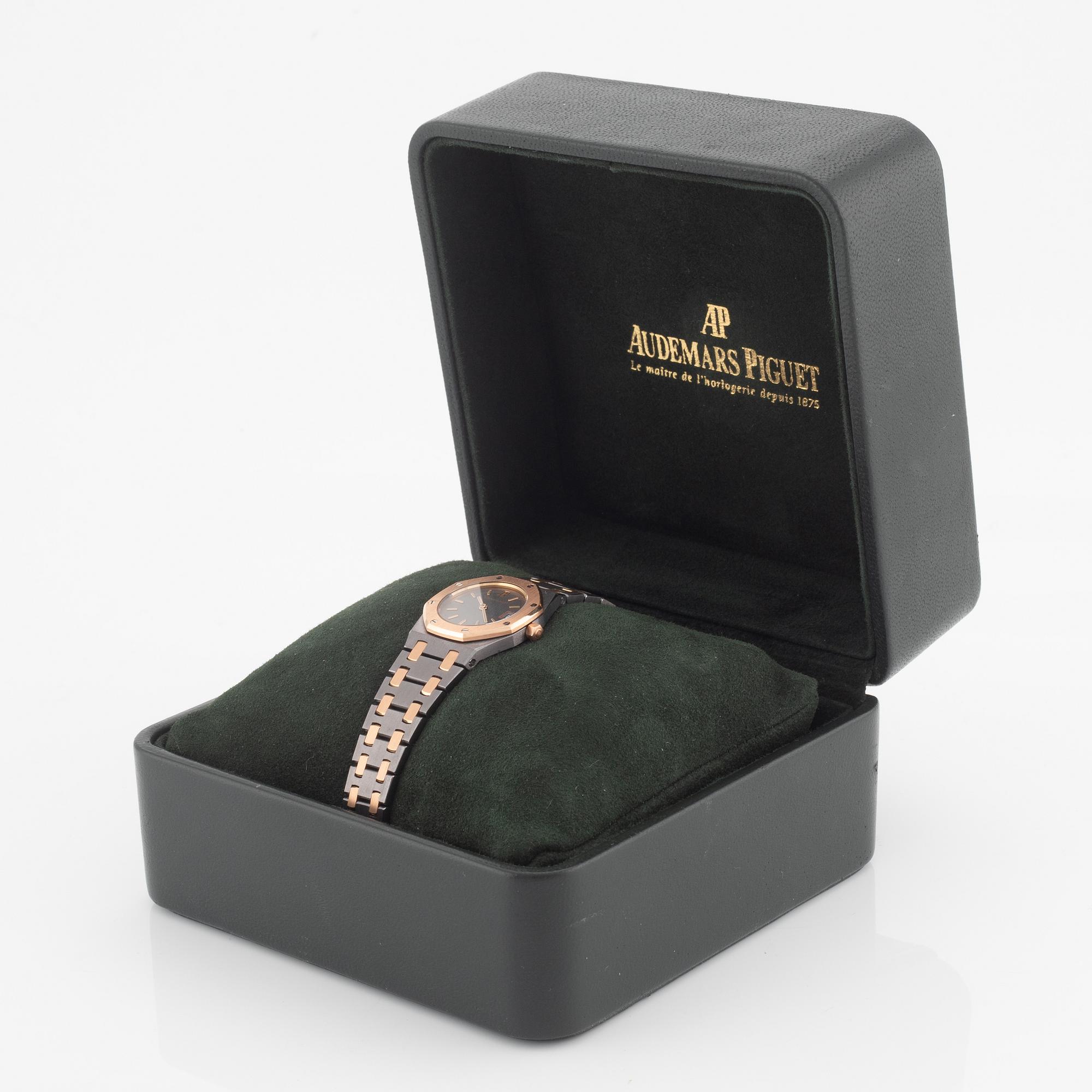 Audemars Piguet, Royal Oak, "Tantalum", wristwatch, 24.5 mm.