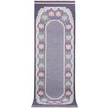 Anna-Johanna Ångström, a flat weave runner carpet, signed Å, Sweden, c. 256 x 85 cm.