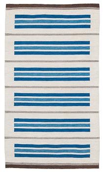 907. RUG. Flat weave. 215,5 x 124,5 cm. Sverige omkring 1960.
