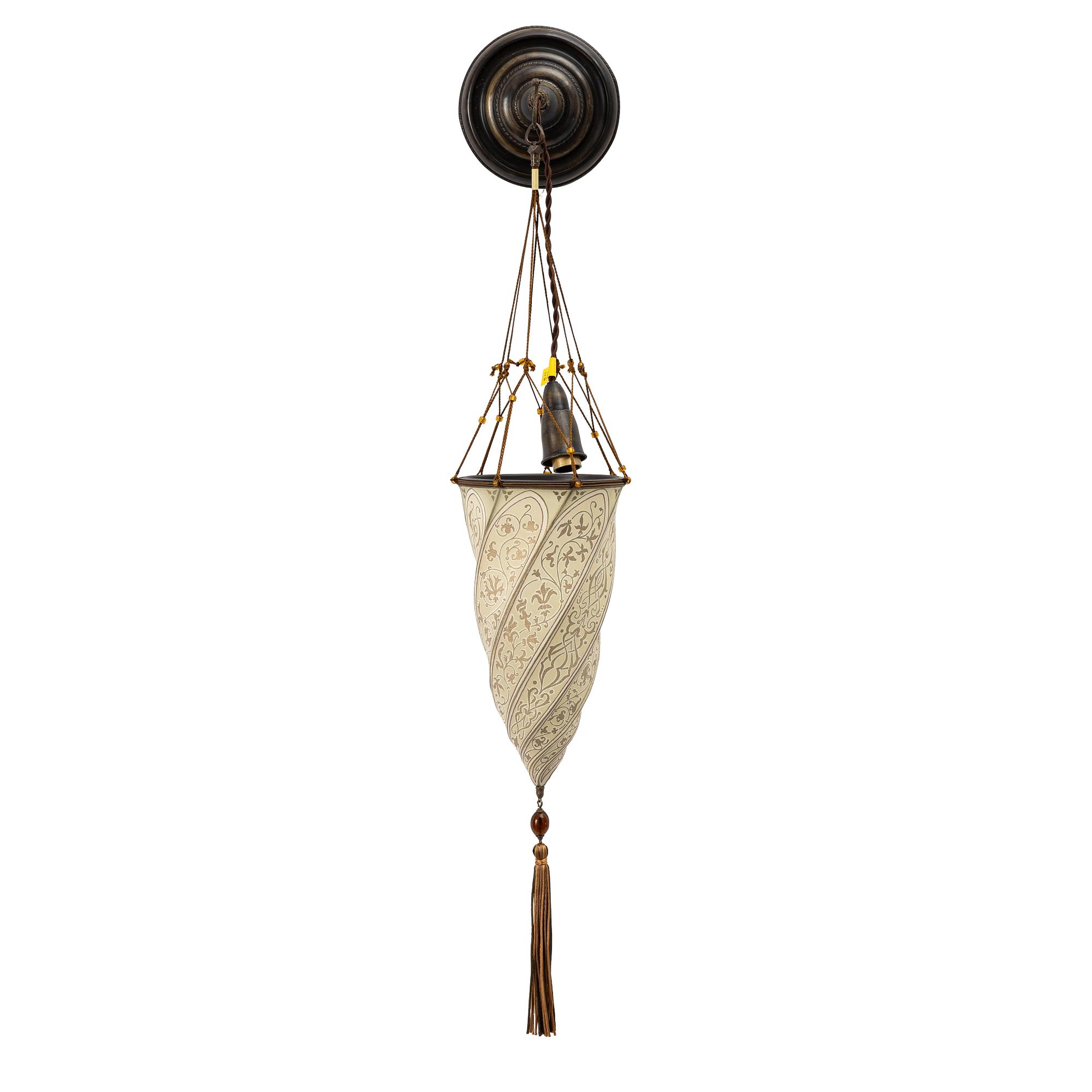 Mariano Fortuny, a 'Scheherazade' wall lamp, Venetia Studium, Venice, Italy, 2008.