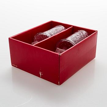Timo Sarpaneva, A set of seven drinking glasses 'Juhlalasi', signed TS, Iittala. 1967-81.