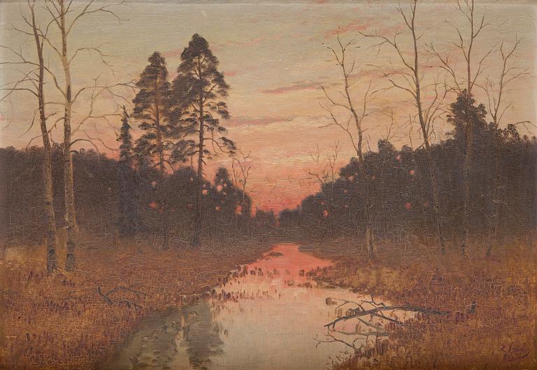 Eugen Taube, Twilight Landscape.