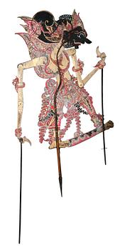 21. A PAINTED DANCE DOLL,