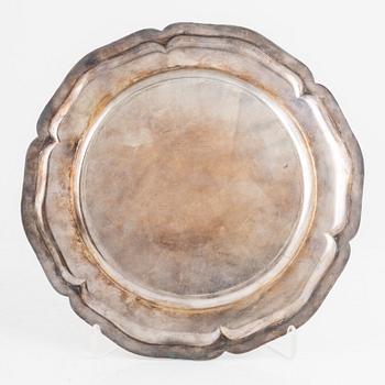 Pair of dishes, silver, GAB, Malmö 1931-32.