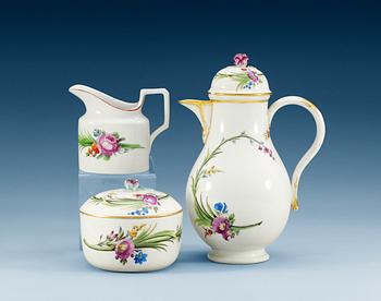 A Meissen coffee set, period of Marcolini (1774-1814).