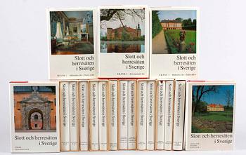 BOK, 18 vol, Slott och herresäten i Sverige. Allhems förlag.