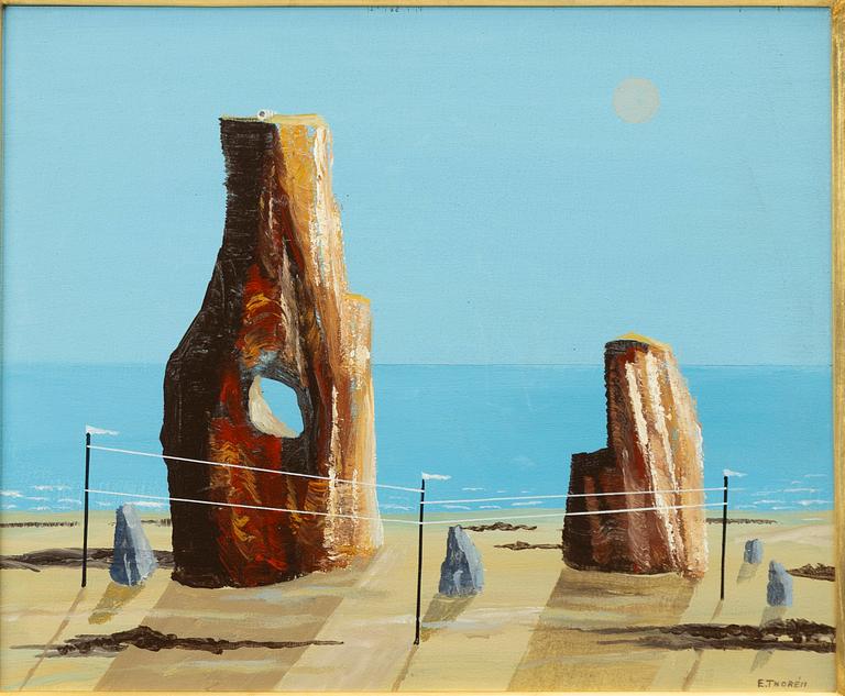 Esaias Thorén, Rocks by the Sea.
