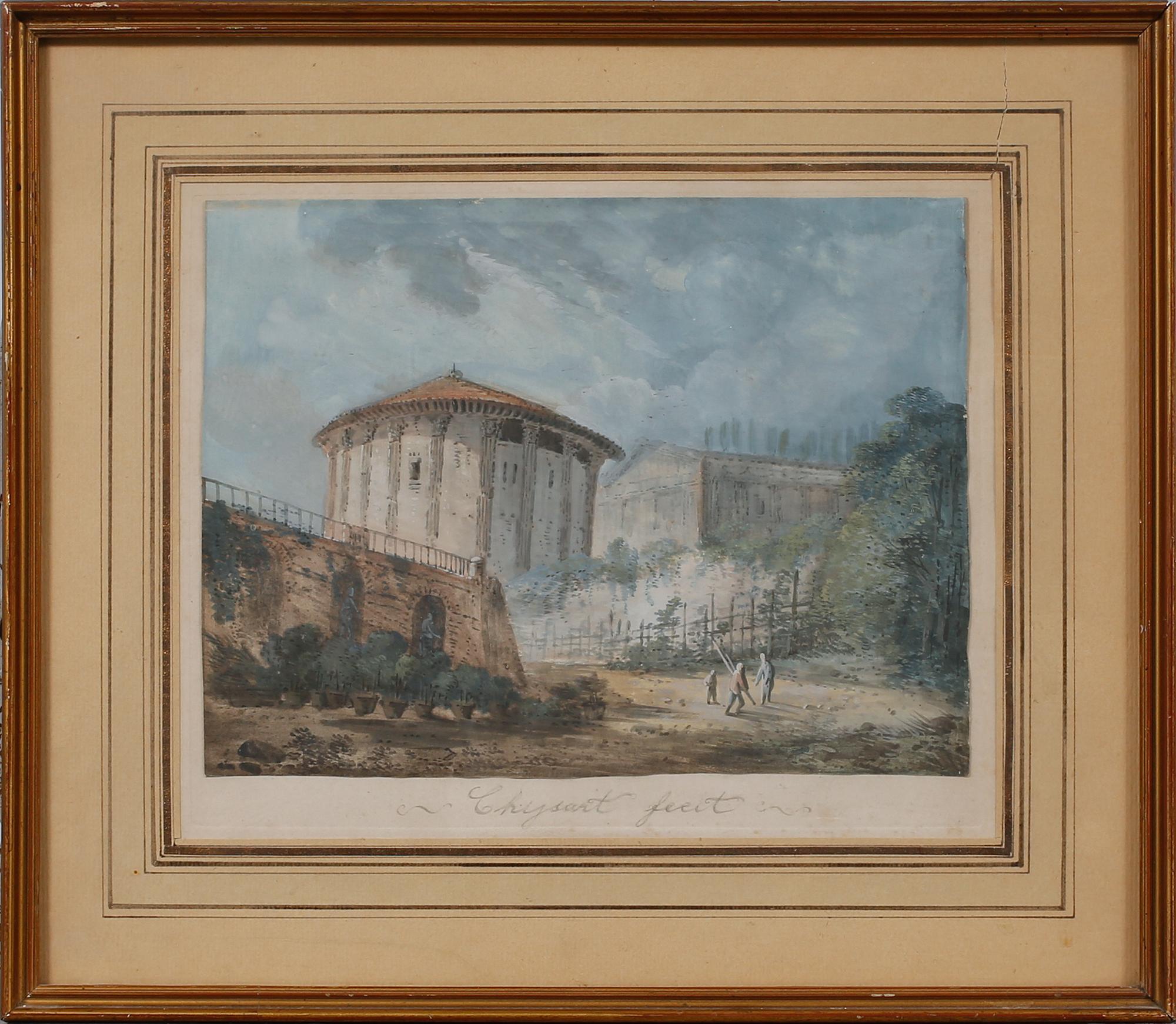 OKÄND KONSTNÄR, gouache, osignerad, 1800-tal.