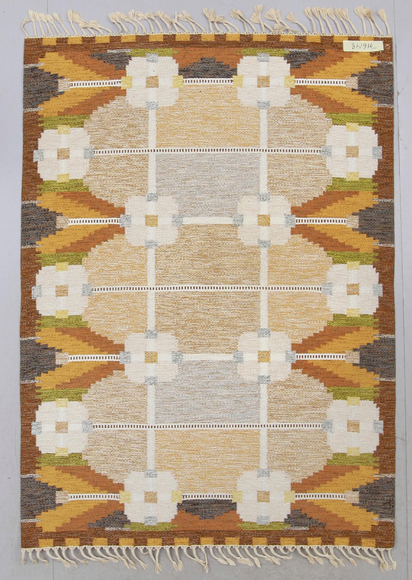 MATTA, rölakan, signerad IS, Ingegerd Silow. Ca 230 x 168 cm.