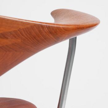 Hans J. Wegner, skrivbordsstol, "Swivel Chair" modell "JH502", Johannes Hansen, Danmark, 1950-60-tal.