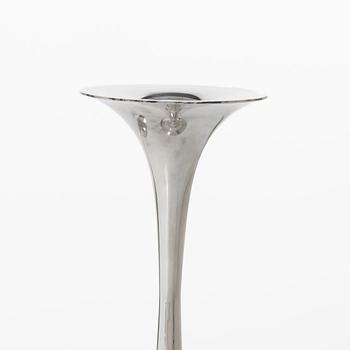 Tapio Wirkkala, Candlesticks, a pair, silver, Kultakeskus Oy, Hämeenlinna 1968-1969.