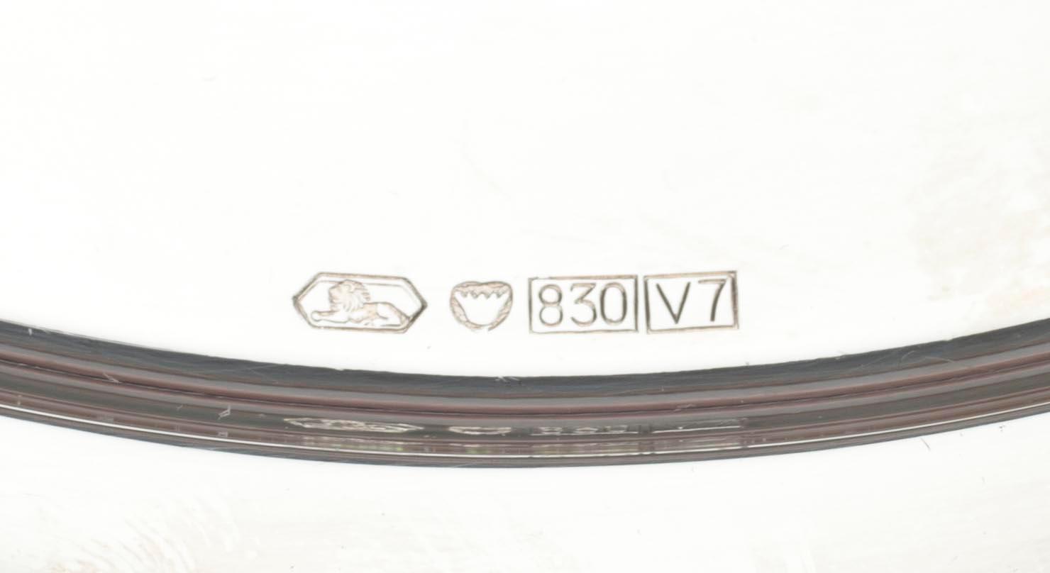 FAT, SOCKERSKÅL och GRÄDDSNÄCKA, silver, Hopea- och Kultakeskus, Tavastehus, Finland 1974 och 1978. Vikt 539 g.