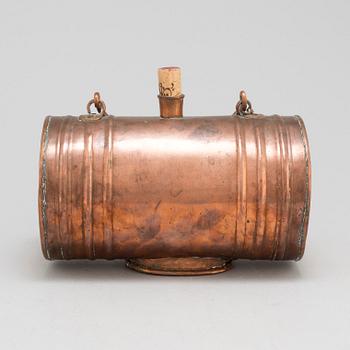 A miniature copper barrel, late 19th / early 20th century.