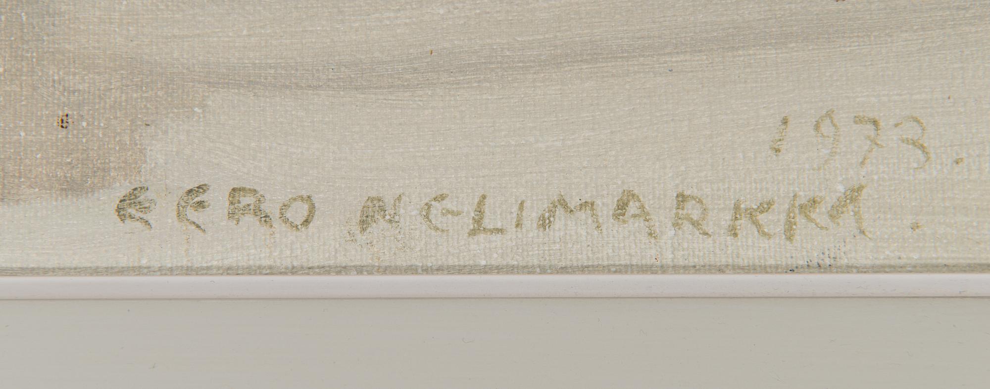 Eero Nelimarkka, oil on canvas, signed and dated 1973.