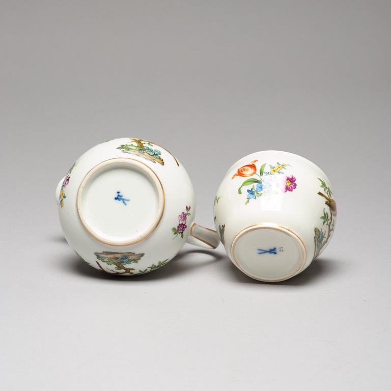 TETE A TETE, sex delar, porslin. Meissen, 1800-tal.