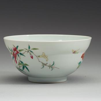 SKÅL, porslin. Qingdynastin, Guangxus sex karaktärers märke och period (1875-1908).