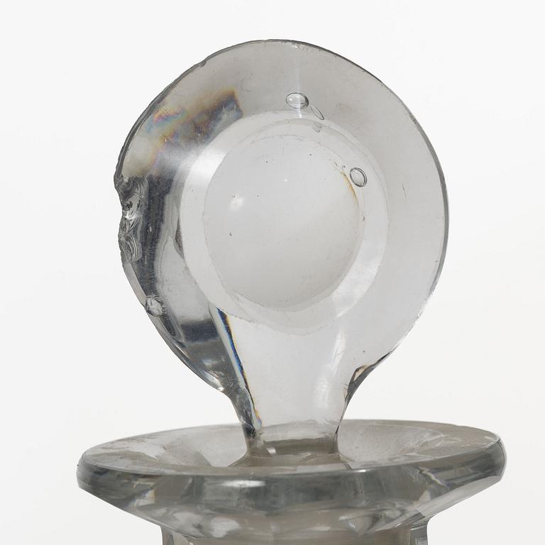 Karaffer, ett par, sannolikt England, glas, 1800-tal.