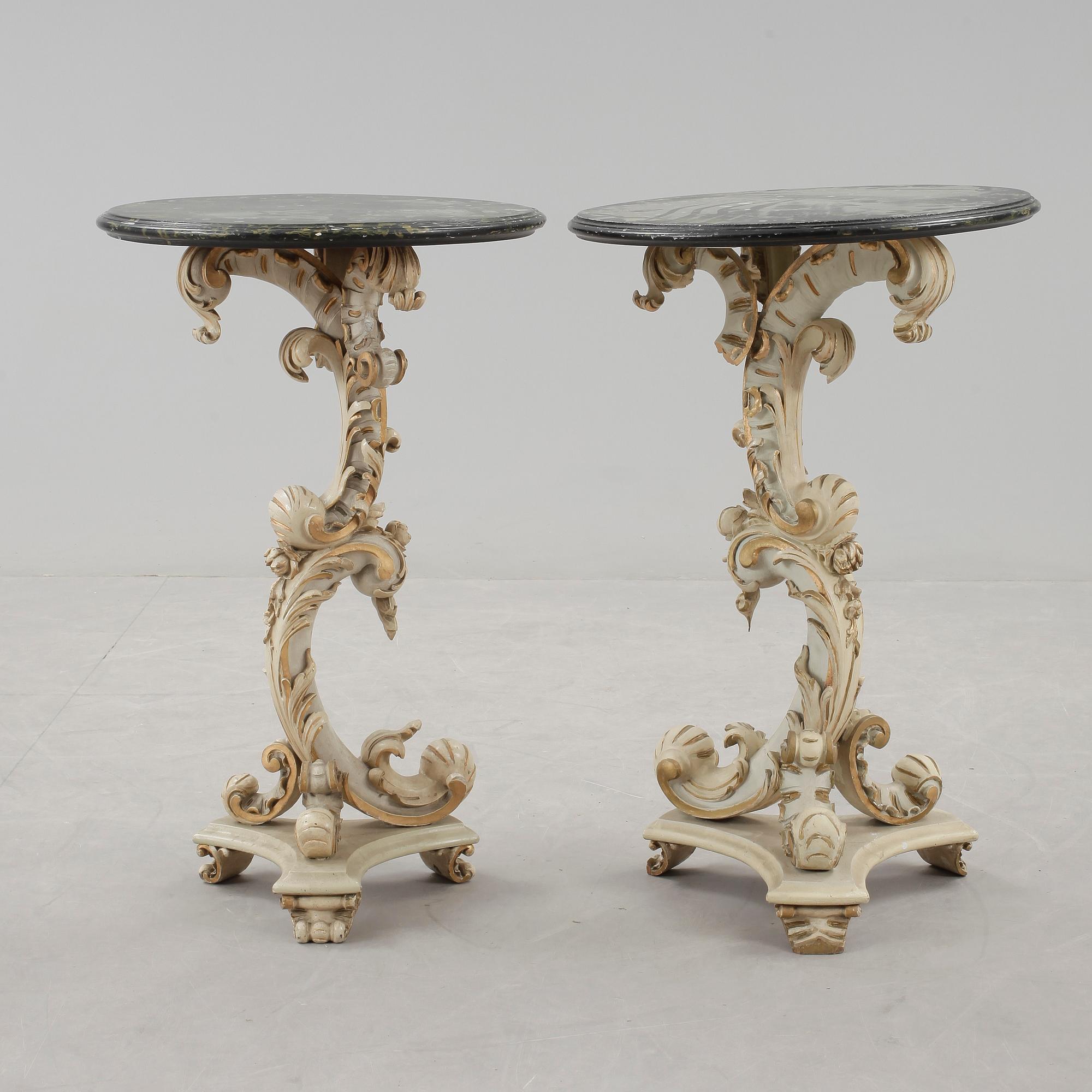 PELARBORD, ett par, nyrokoko, omkring 1900.