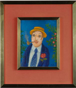 Lennart Jirlow, Man in a hat and pipe.