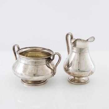 Jug and bowl, silver, Tostrup Norway.