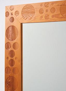 Erik Höglund, a mirror, Eriksmåla Glas, Sweden 1960-70s.