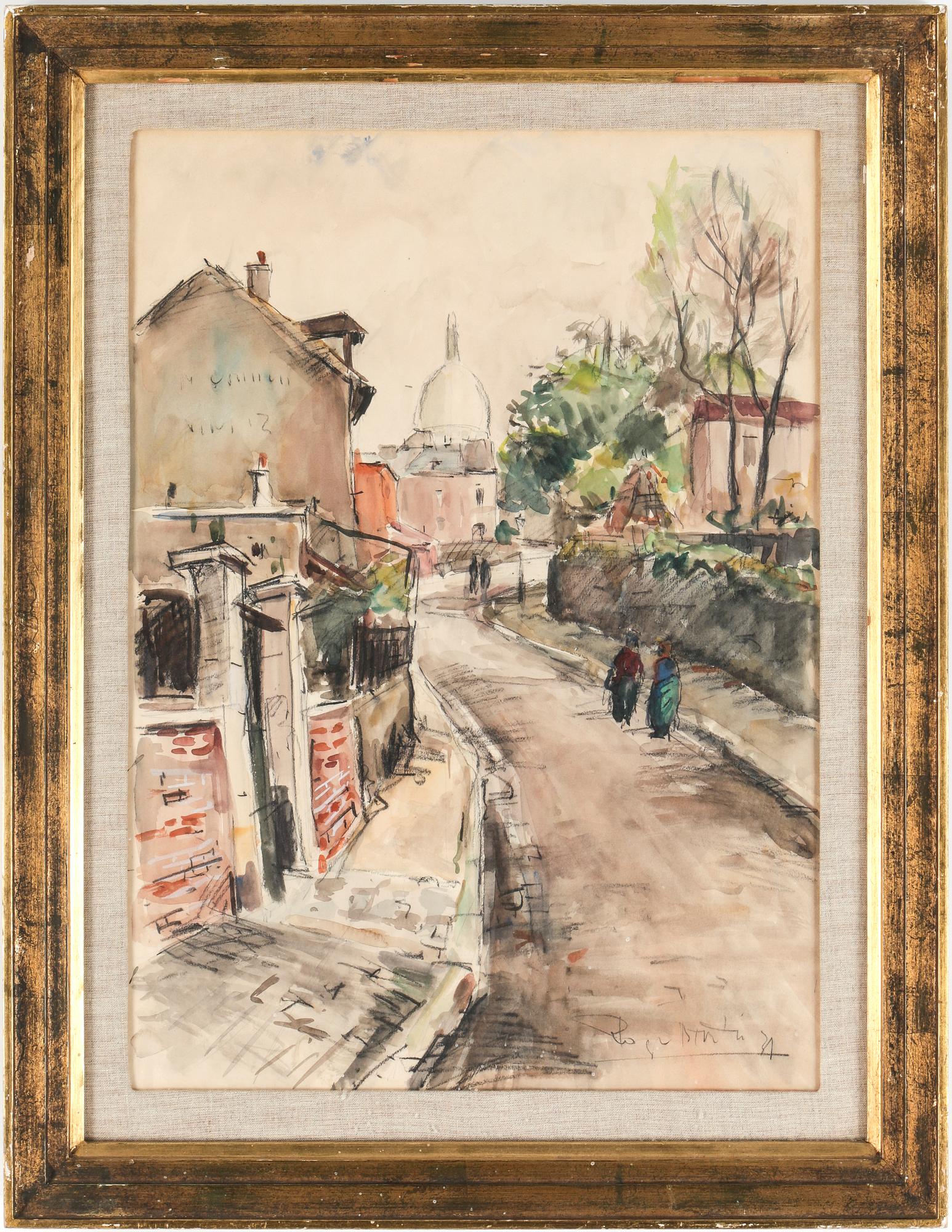 ROGER BERTIN, blandteknik, signerad.