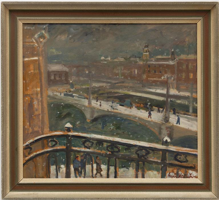 Eric Hallström, "Vasabron i snö".