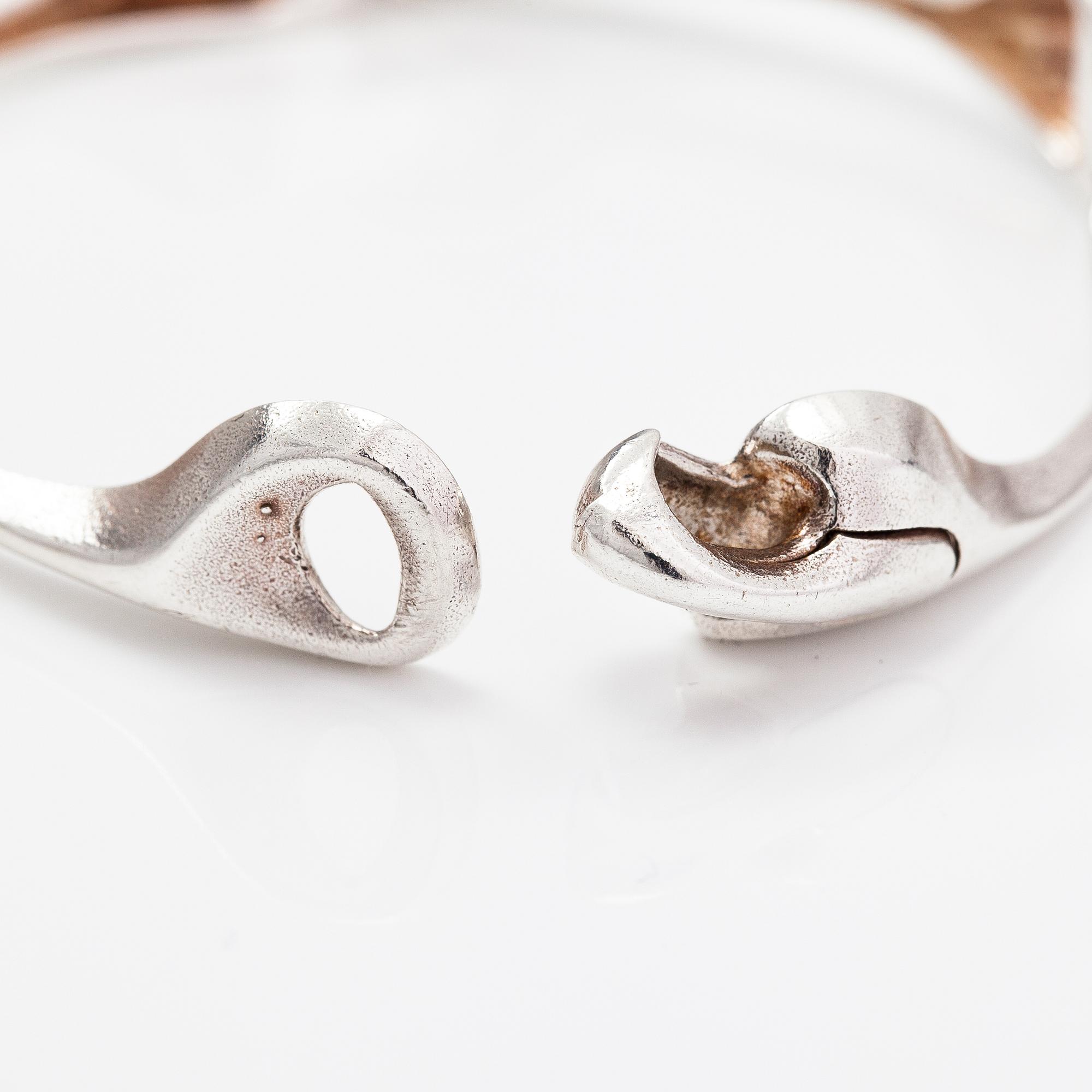 Björn Weckström, Armband "Armilla", sterlingsilver. Lapponia 1977.