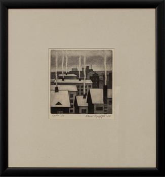 OLAVI RYYPPÖ, mezzotinta, T.p.l'a 3/10, sign. och dat. 1962.